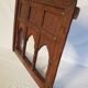Carved wooden window with rear support for possible mirror
