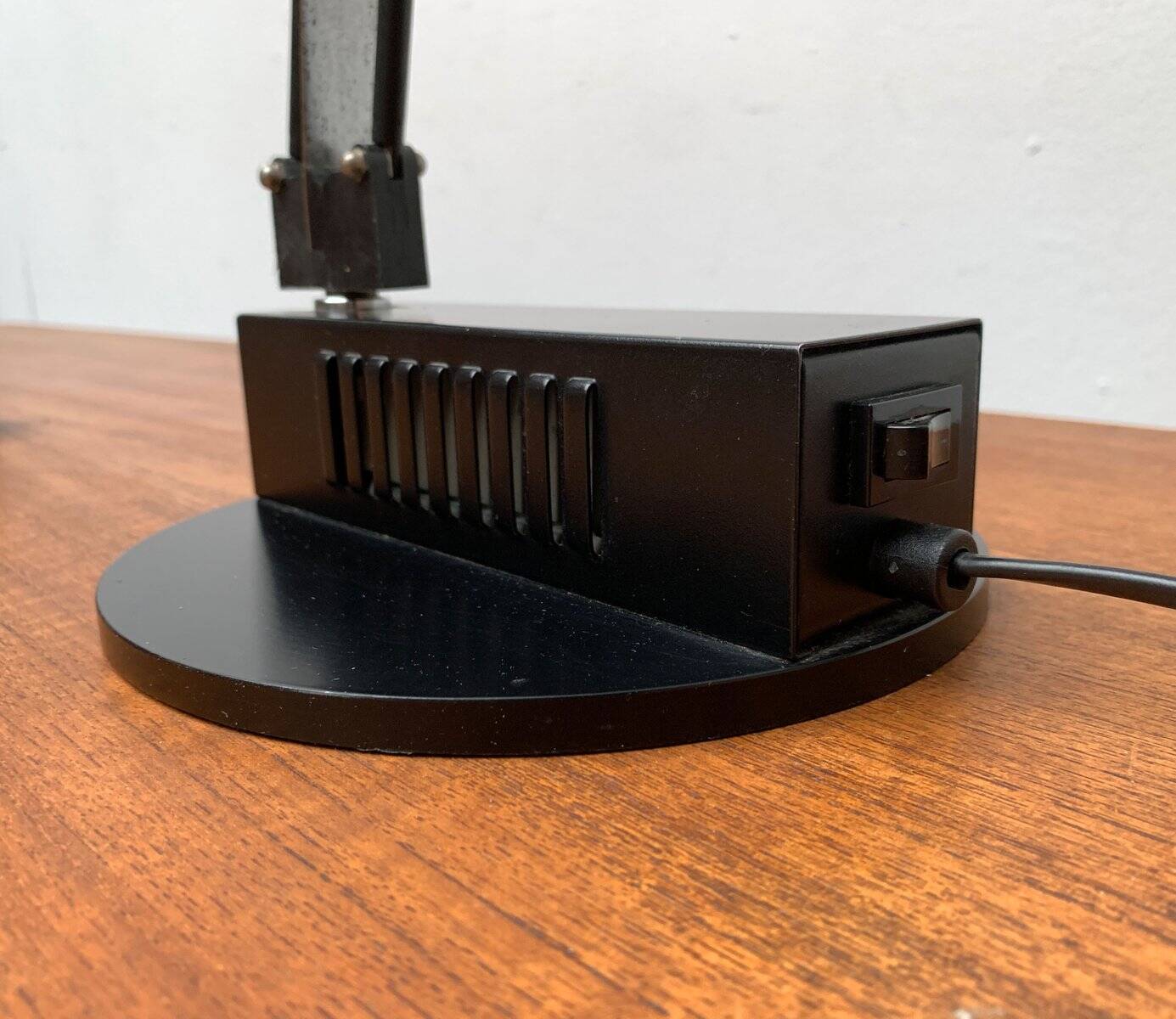 Postmodern table lamp W.O. by Sacha Ketoff for Aluminor, France, 1980s