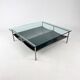 Table Basse Postmoderne en Verre et Acier par Metaform, 1990s