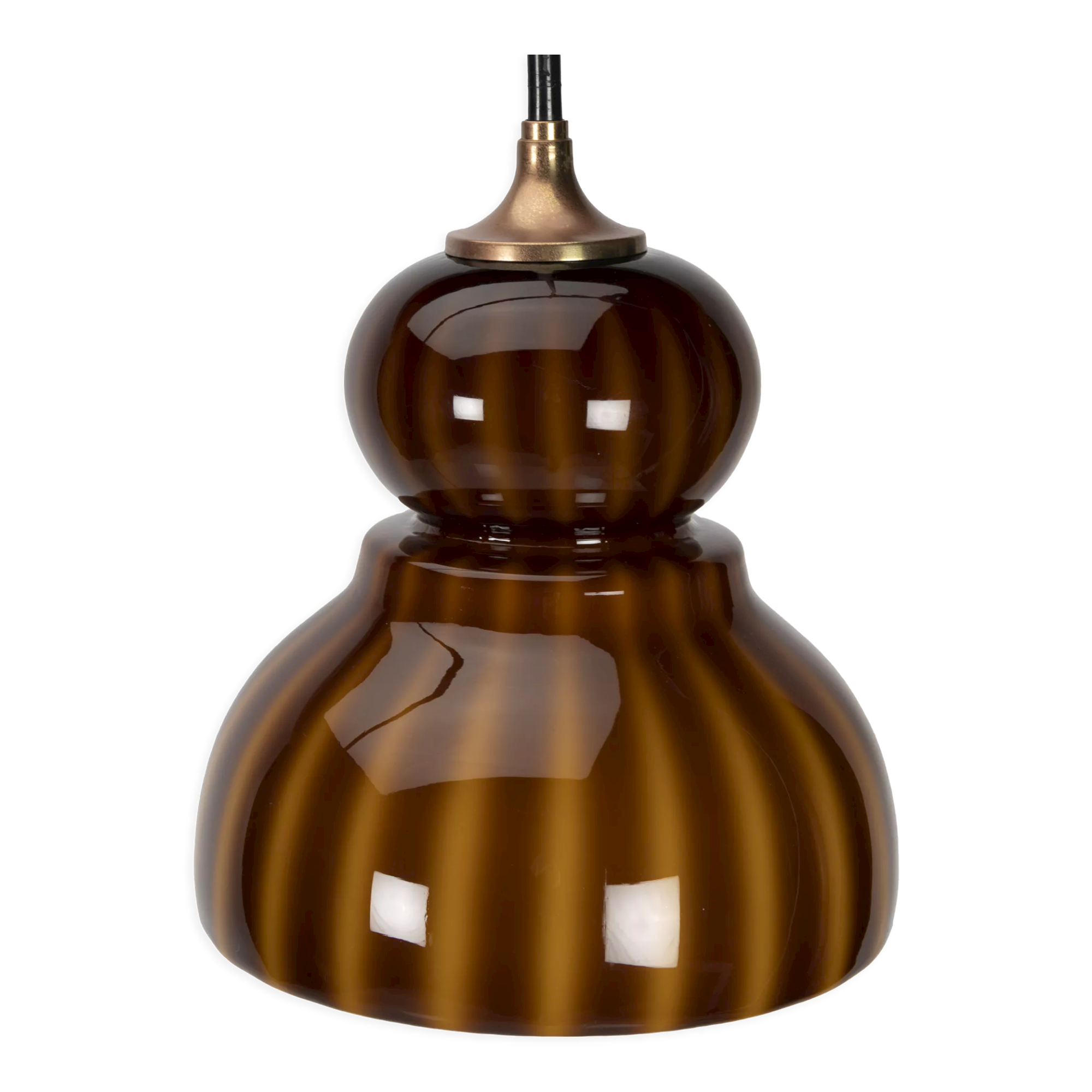 2-tone-brown space age pendant lamp