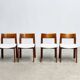1970's sculptural Italian dining chairs