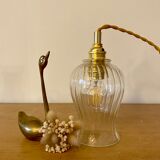 Vintage glass tulip lamp