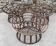 Set of 3 Vintage Rattan Half-Spherical Armchairs