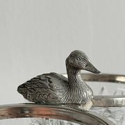 Double coupelle en verre ciselé