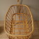 Vintage rattan crib Scandinavian decoration