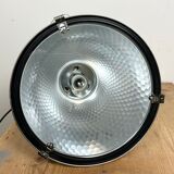 Industrial pendant lamp with glass cover by charles keller for zumtobel, 1990s