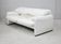 Maralunga sofa by Vico Magistretti, Cassina, white leather, Italy, circa 1970