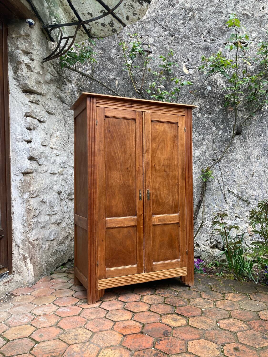 Small antique wardrobe in Art Deco style