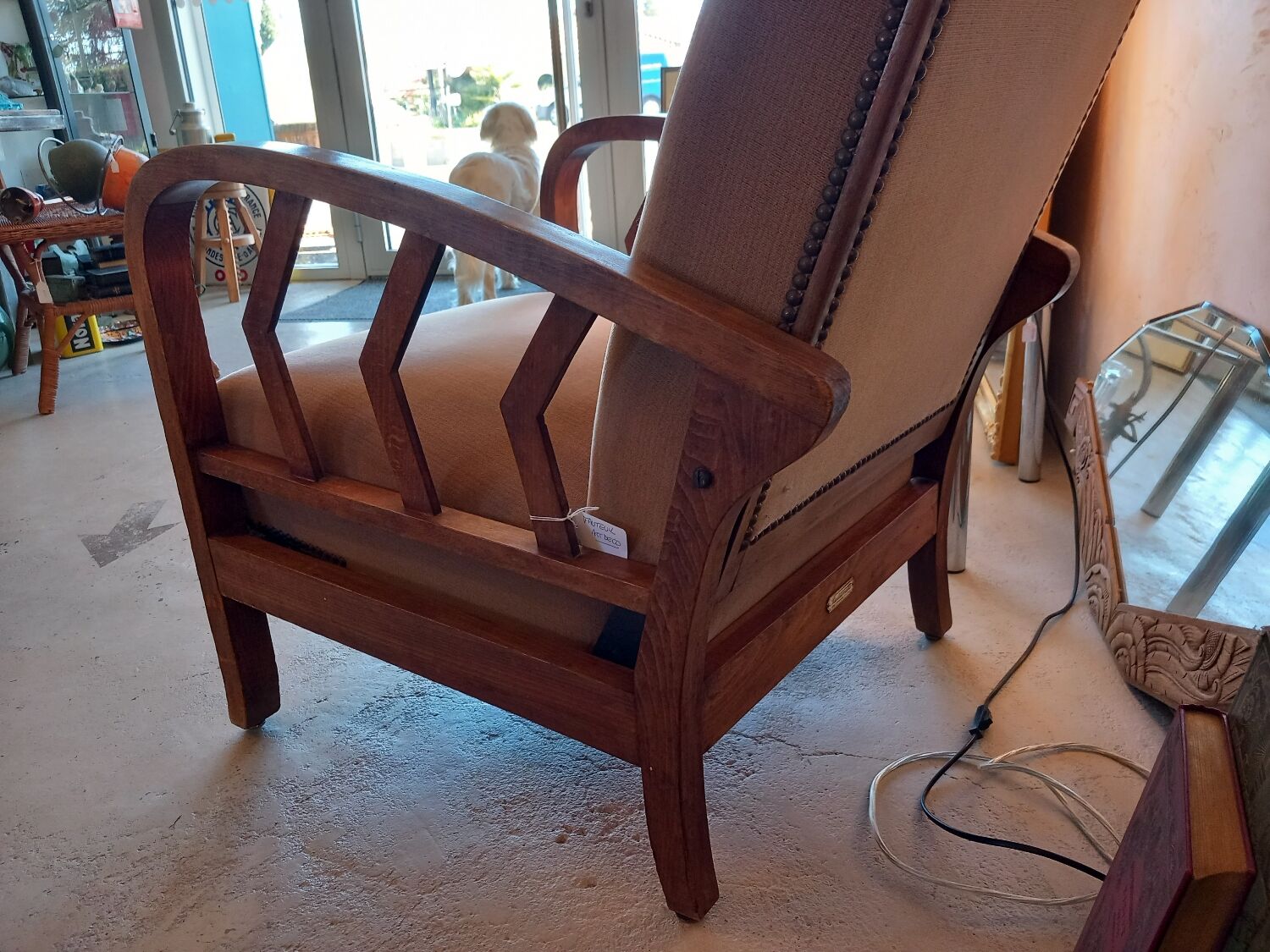 Modular art deco armchair