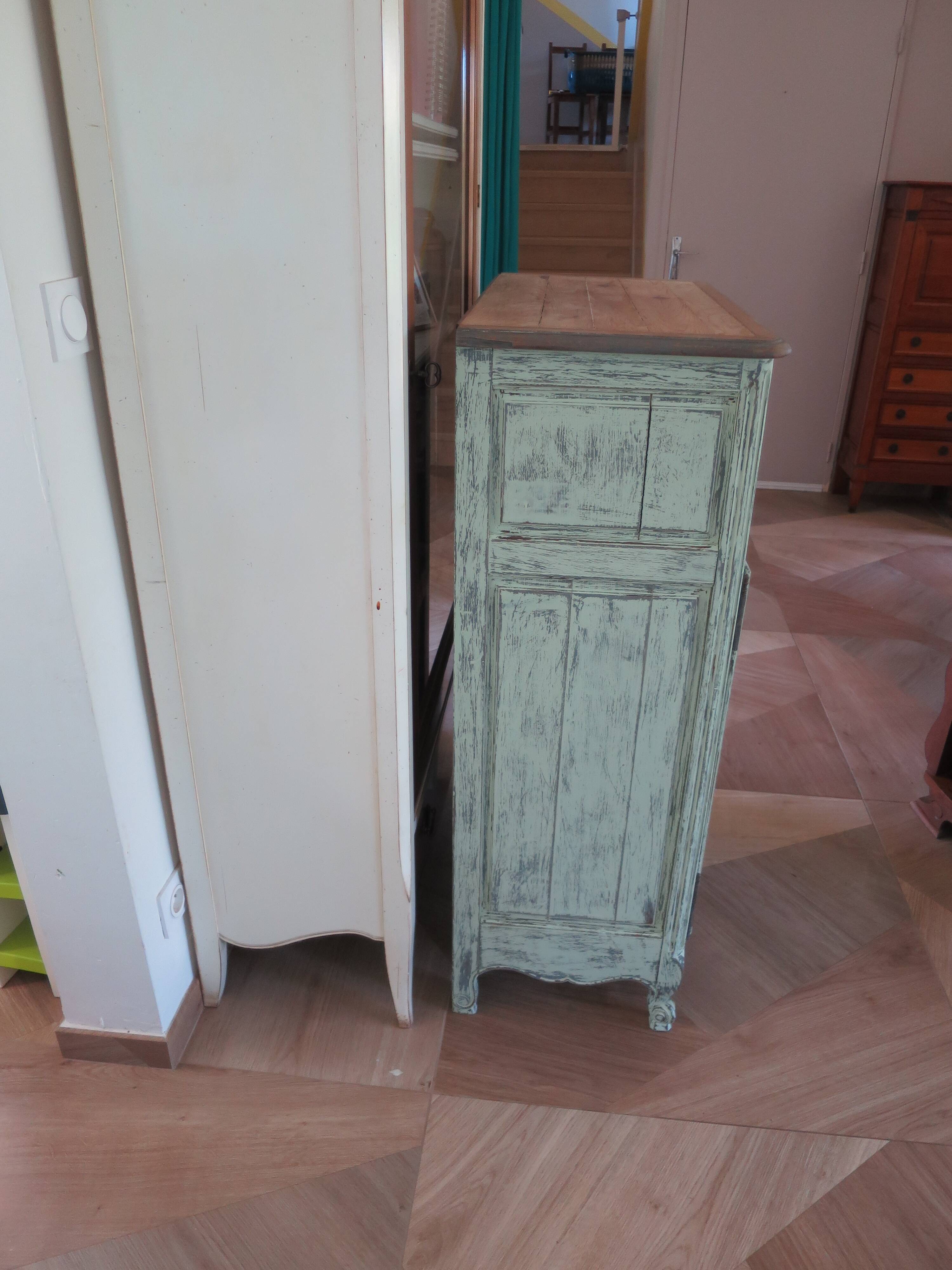 Vintage - Jam cupboard - Low sideboard - Rustic / Shabby chic - Solid wood