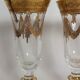 Service 12 glasses decoration engraved gold border