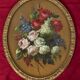 Still life with flowers. Oil on panel.