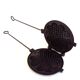 Antique Waffle Maker. French Cast Iron Waffle Pan.