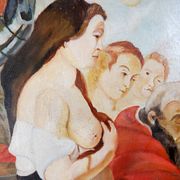 Painting on canvas signed J. Meirt