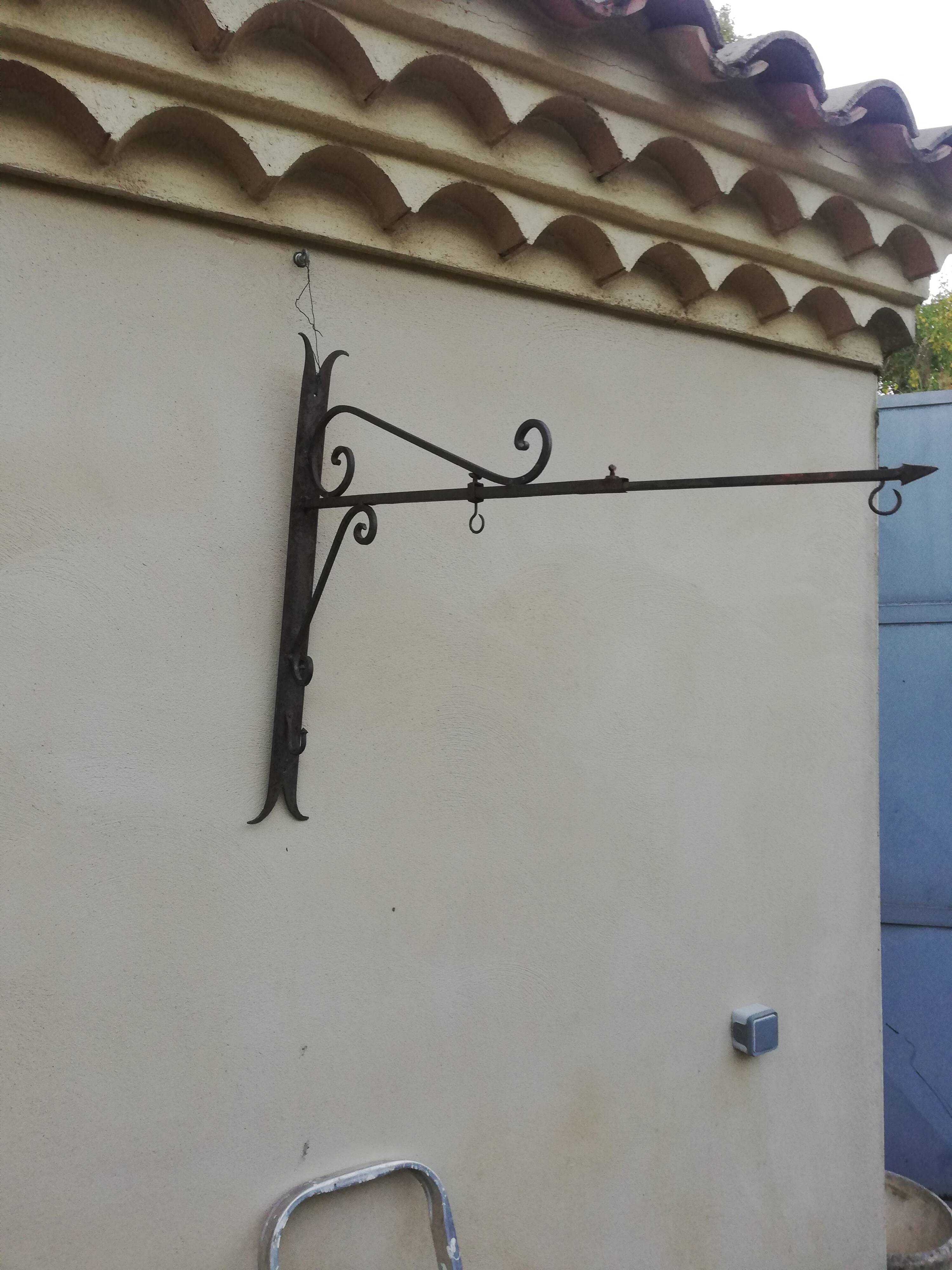 Panel depicting a fish in sheet metal