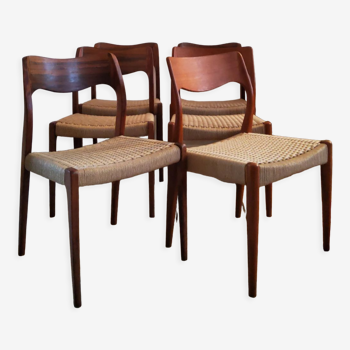 Chaises Niels Otto Møller 1950s vintage