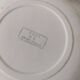 7 Salins Odile soup plates – raspberry flowers & blue border