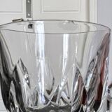 Verres vintage en cristal taillé - verres à eau ou vin - service - verres à pied