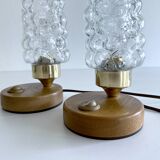 Pair Bubble Glass Scandinavian lights