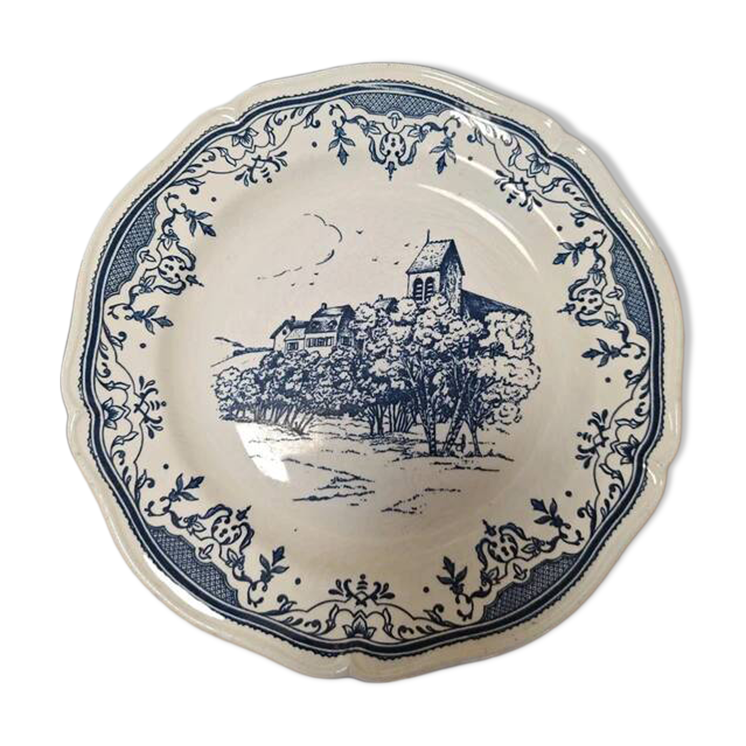 Set of 8 plates in Gien special edition