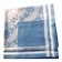 White and blue damask tablecloth 1m50 x 1m50