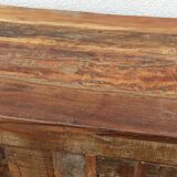 Meuble de rangement en bois ancien, 8 portes