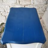 Louis XV three-drawer chest of drawers with white and blue patina