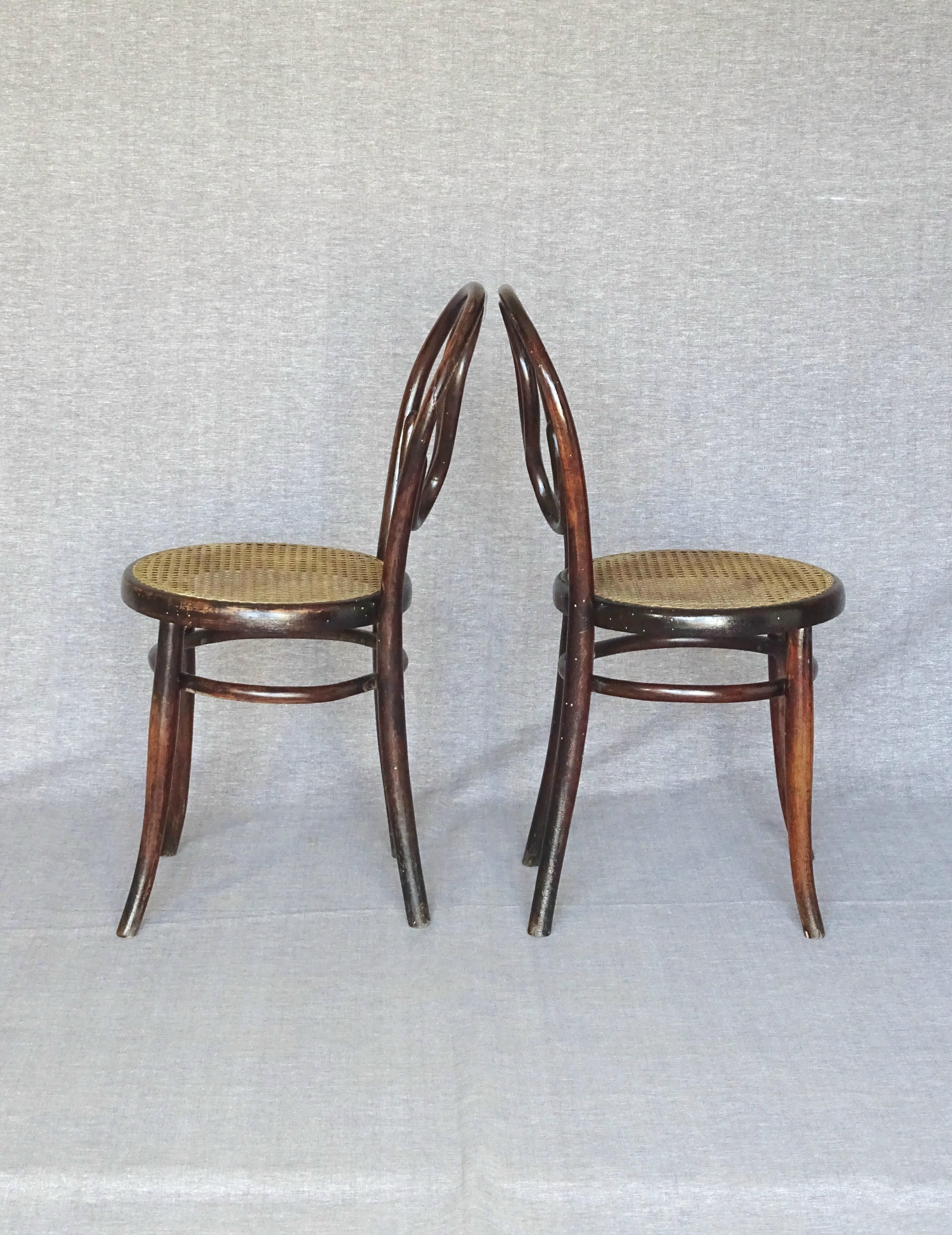 2 chairs N°20 bistrot bois- curved by Lebrun, France- 1890