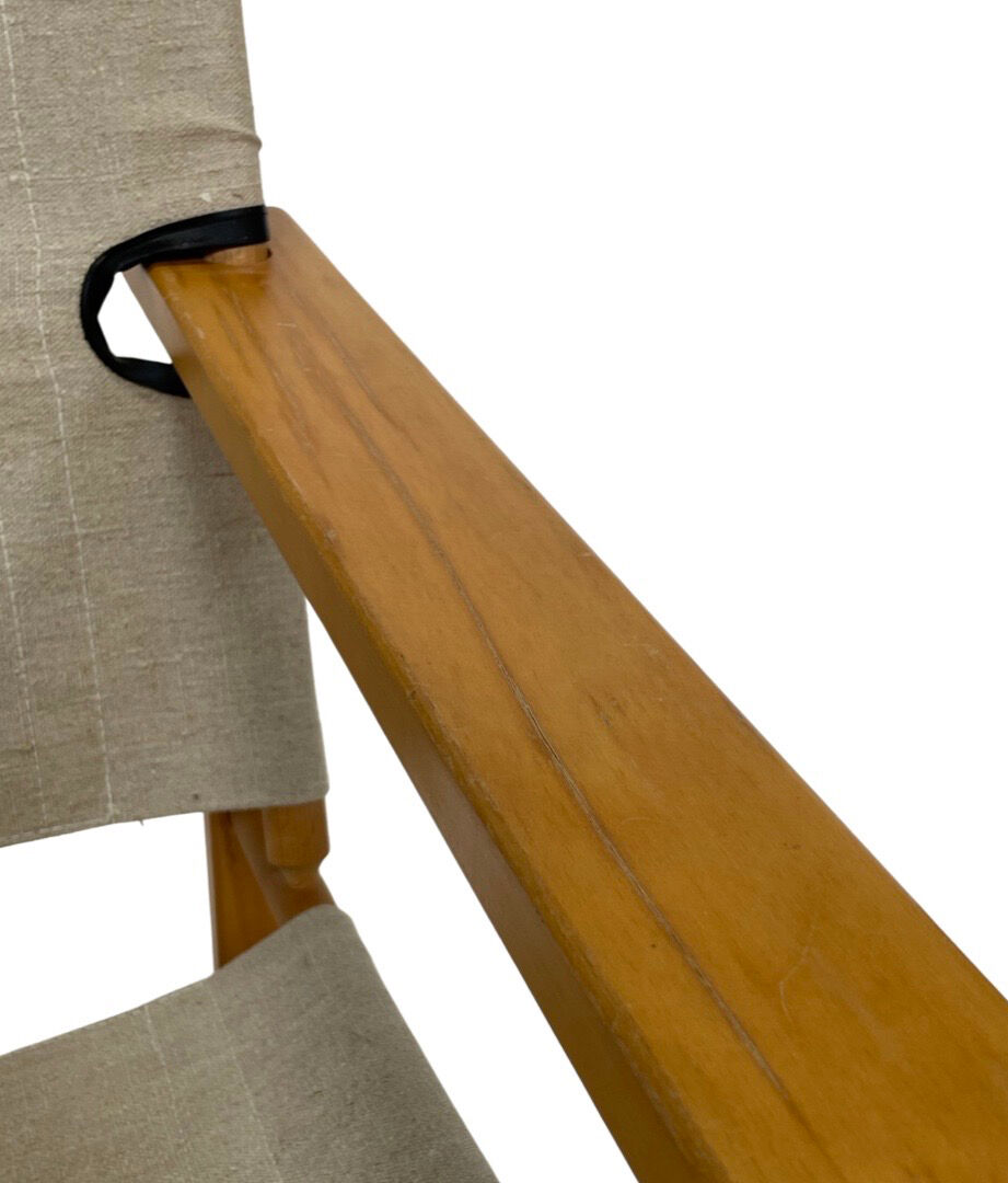 Vintage safari chair 1970's design easy chair