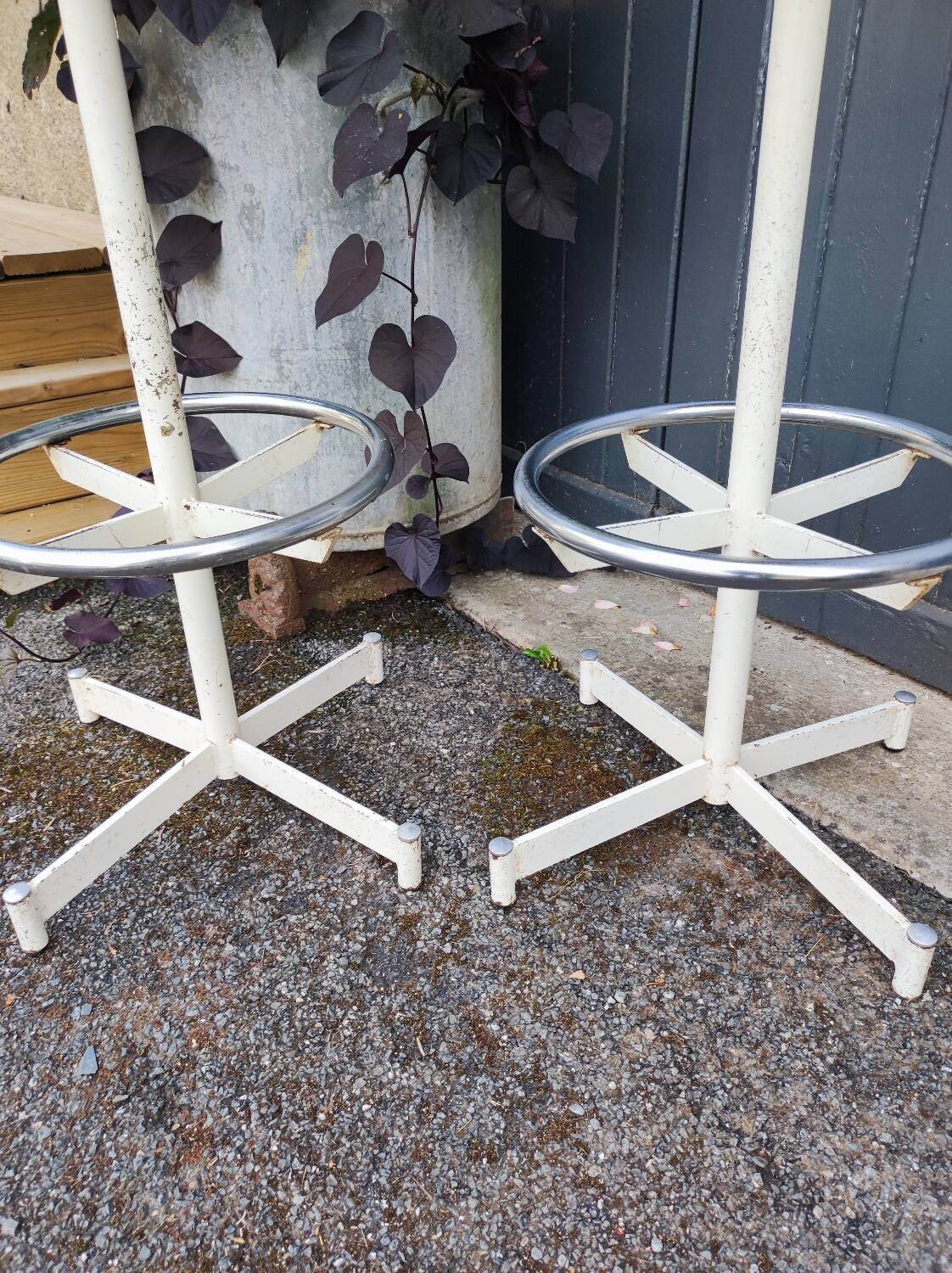 Two beautiful vintage bar stools