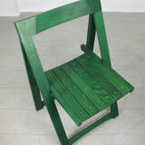 Vintage green folding chair