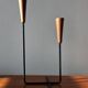 Rare teak and metal candle holder from the mid-century, Denmark, 1960s