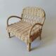 Garden furniture in miniature rattan for doll or decoration