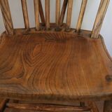 Rustic chair in natural wood