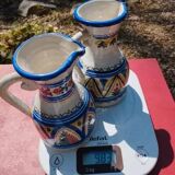 2 signed handmade Sangria pitchers
