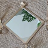 Patères avec miroir en fer forgé