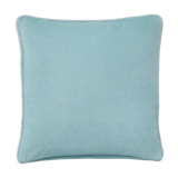 Coussin en velours 50x50cm couleur bleu clair