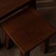 Vintage Brutalist Solid Oak Nesting Tables (Set of 3) – Dutch, 1970s