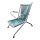 Chaise fauteuil enfant pliable vintage 60's " scoubidou" bleu