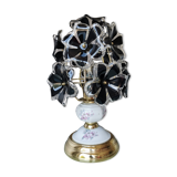 Table lamp with glass flowers, 80