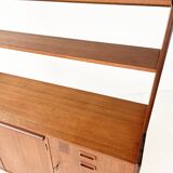 Teak bookcase/desk