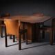 Set of 4 Paganini chairs — Luciano Frigerio for Frigerio di Desio, I