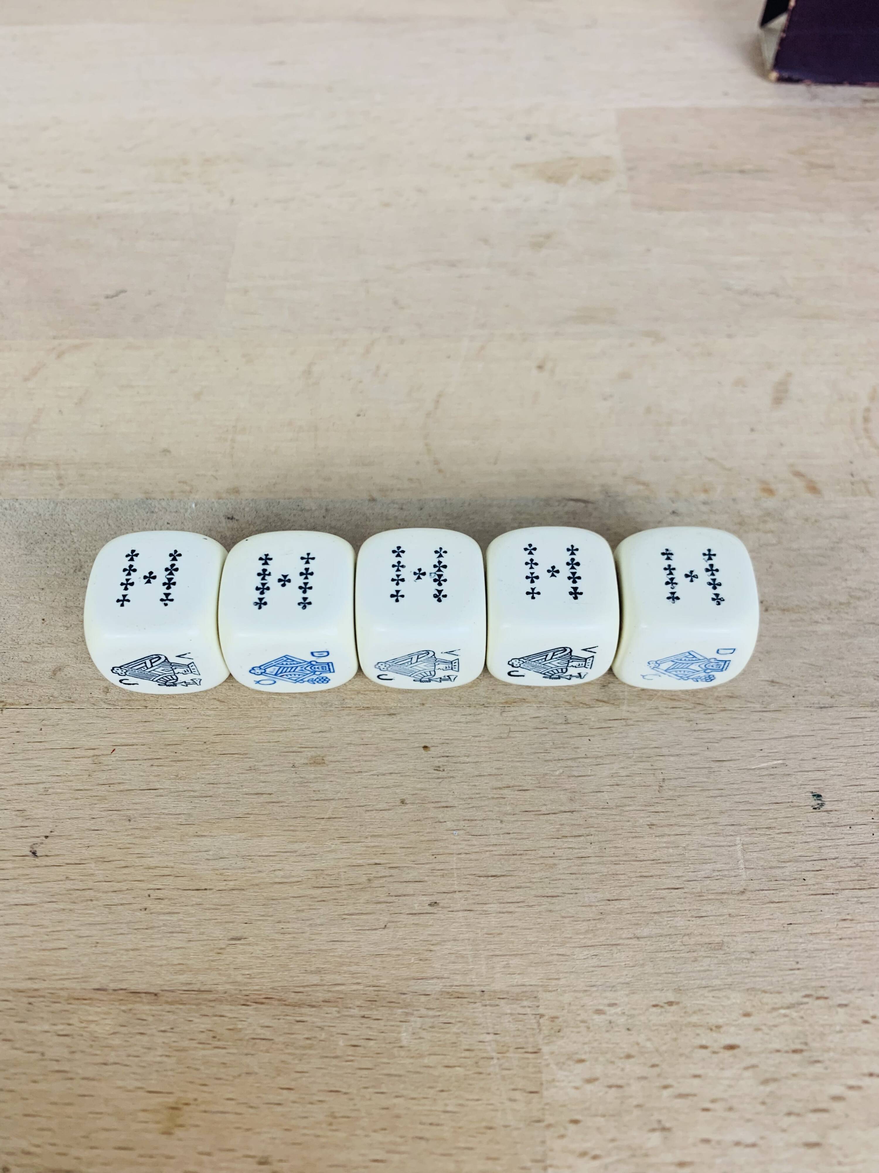 Vintage Ace Poker Dice Set