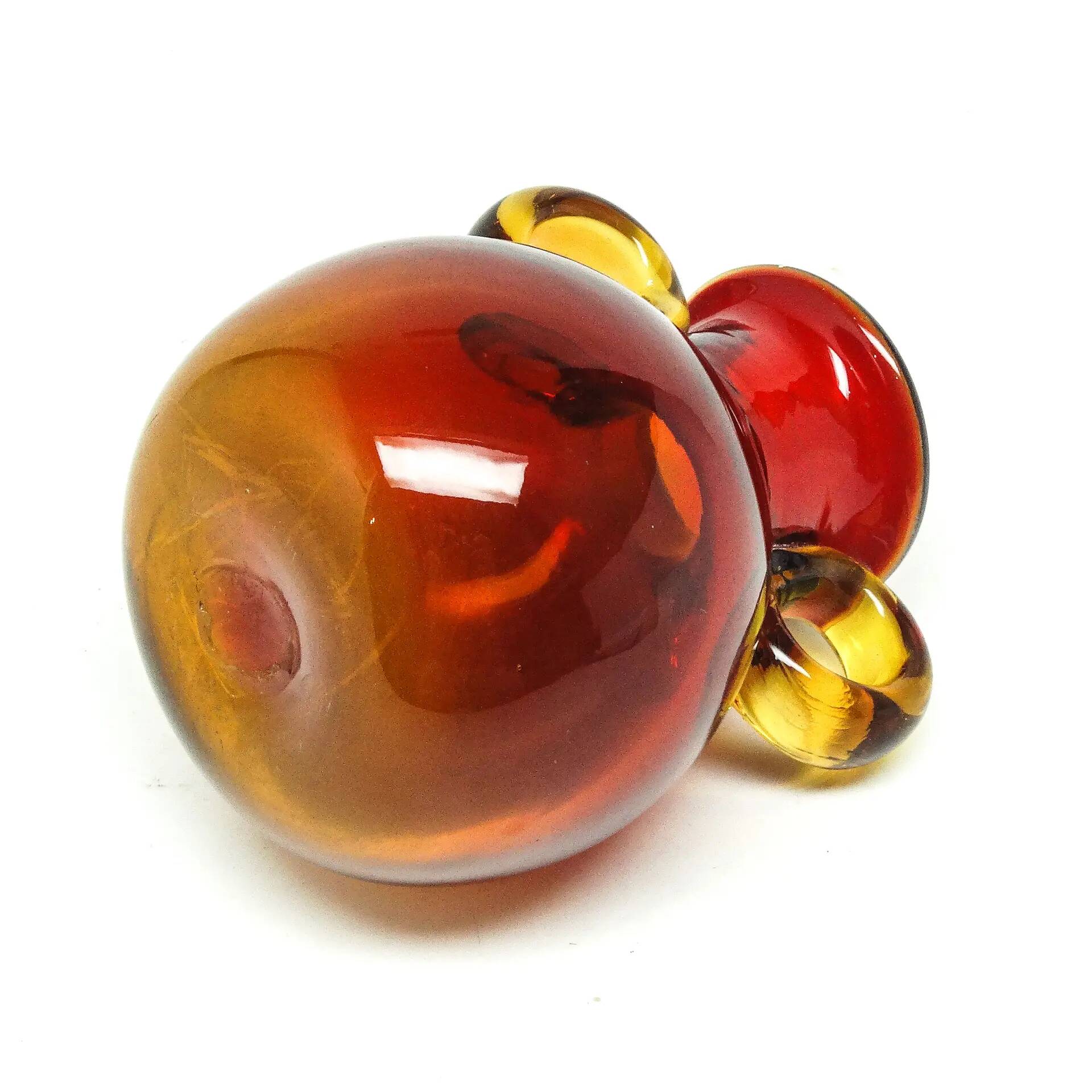Vase, mid-century modern, glass, designed by J. Słuczan-Orkusz, Poland, 1970s