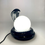 Black ceramic cobra lamp
