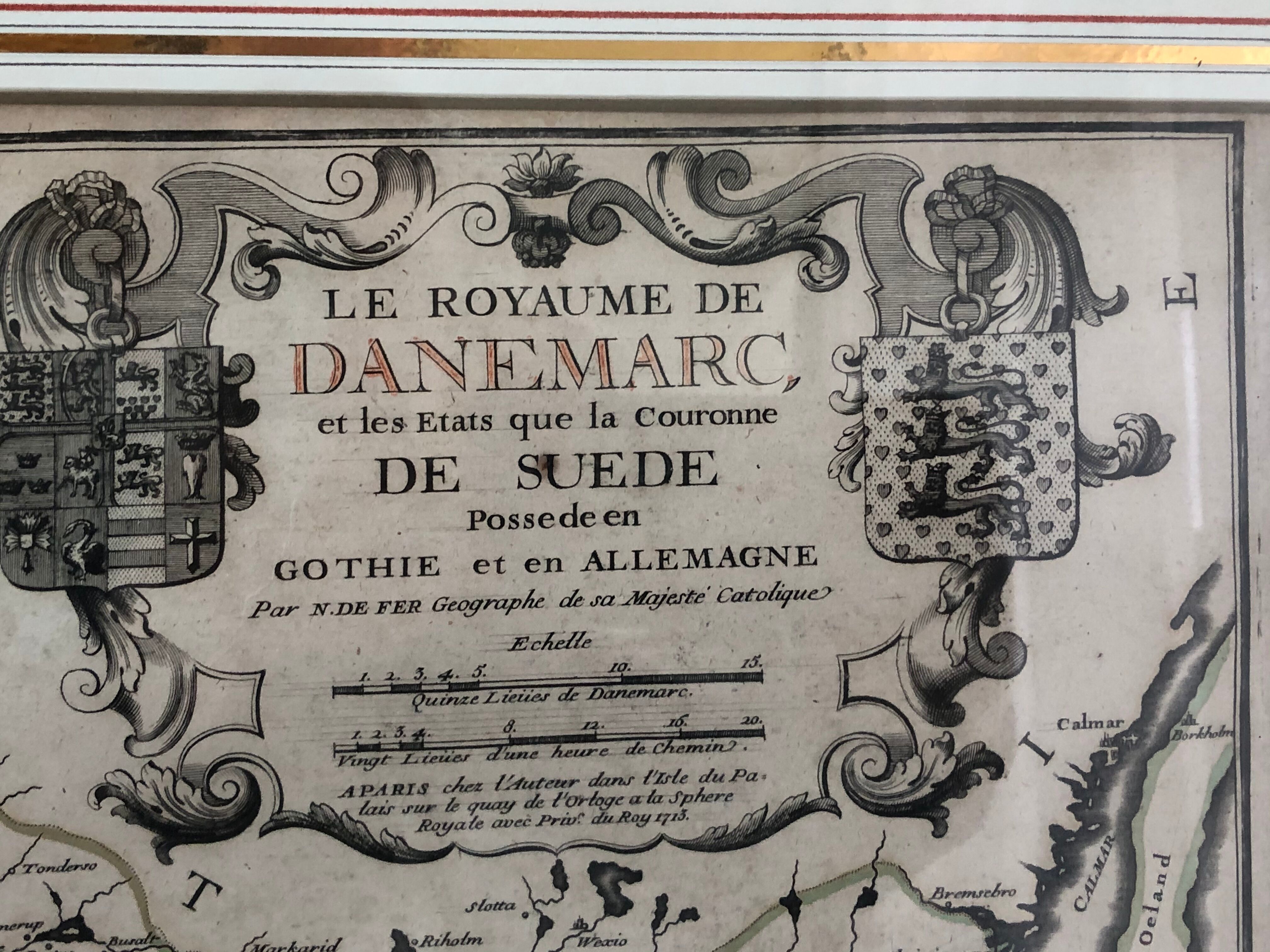 Ancient map endaded - Gothia and Germany -1713