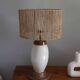 Cracked ceramic table lamp, 1980s