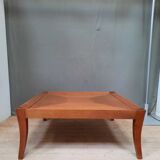 Square coffee table in veneer wood