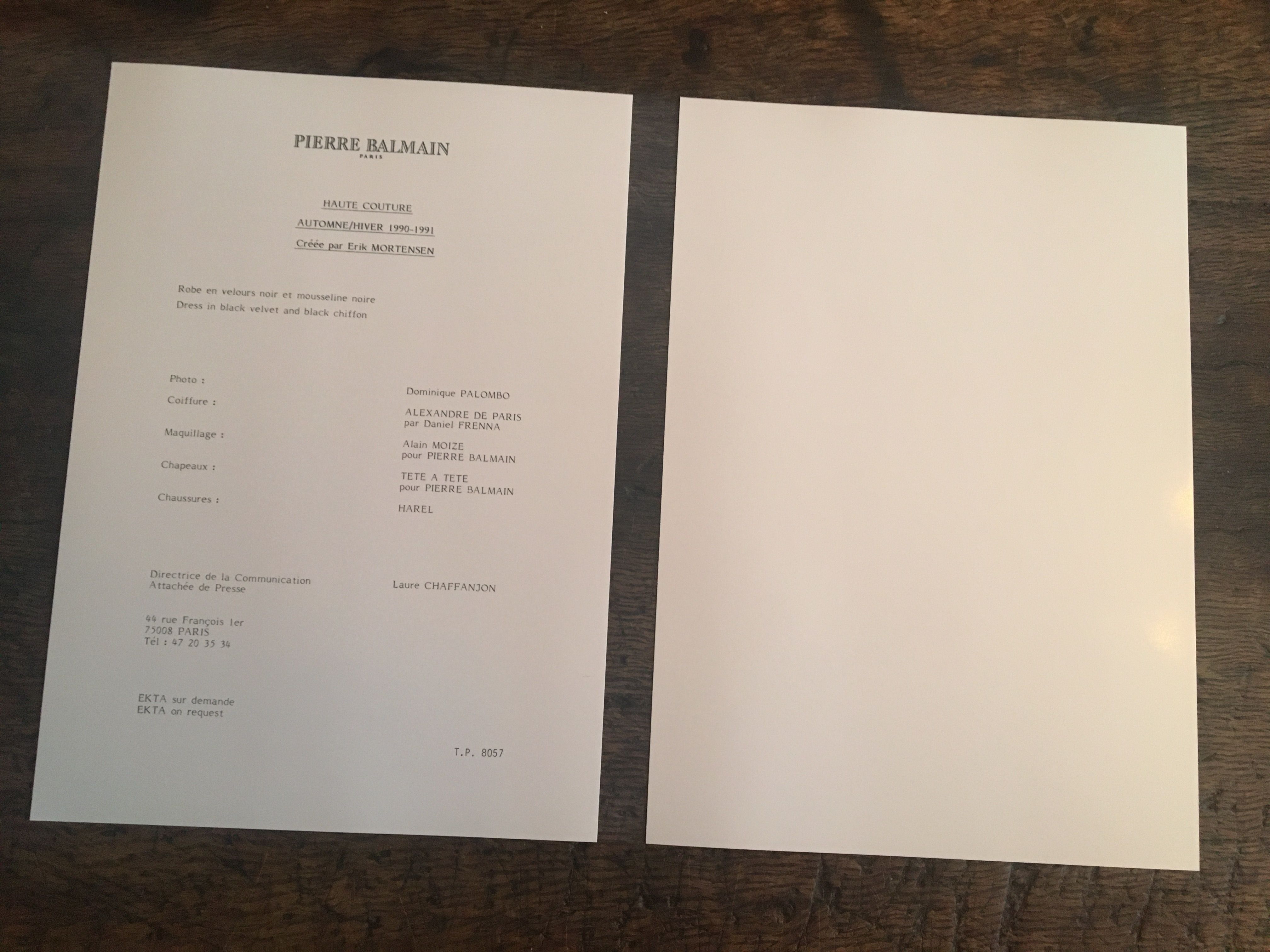 Pierre Balmain vintage fashion illustration by Erick - his photography