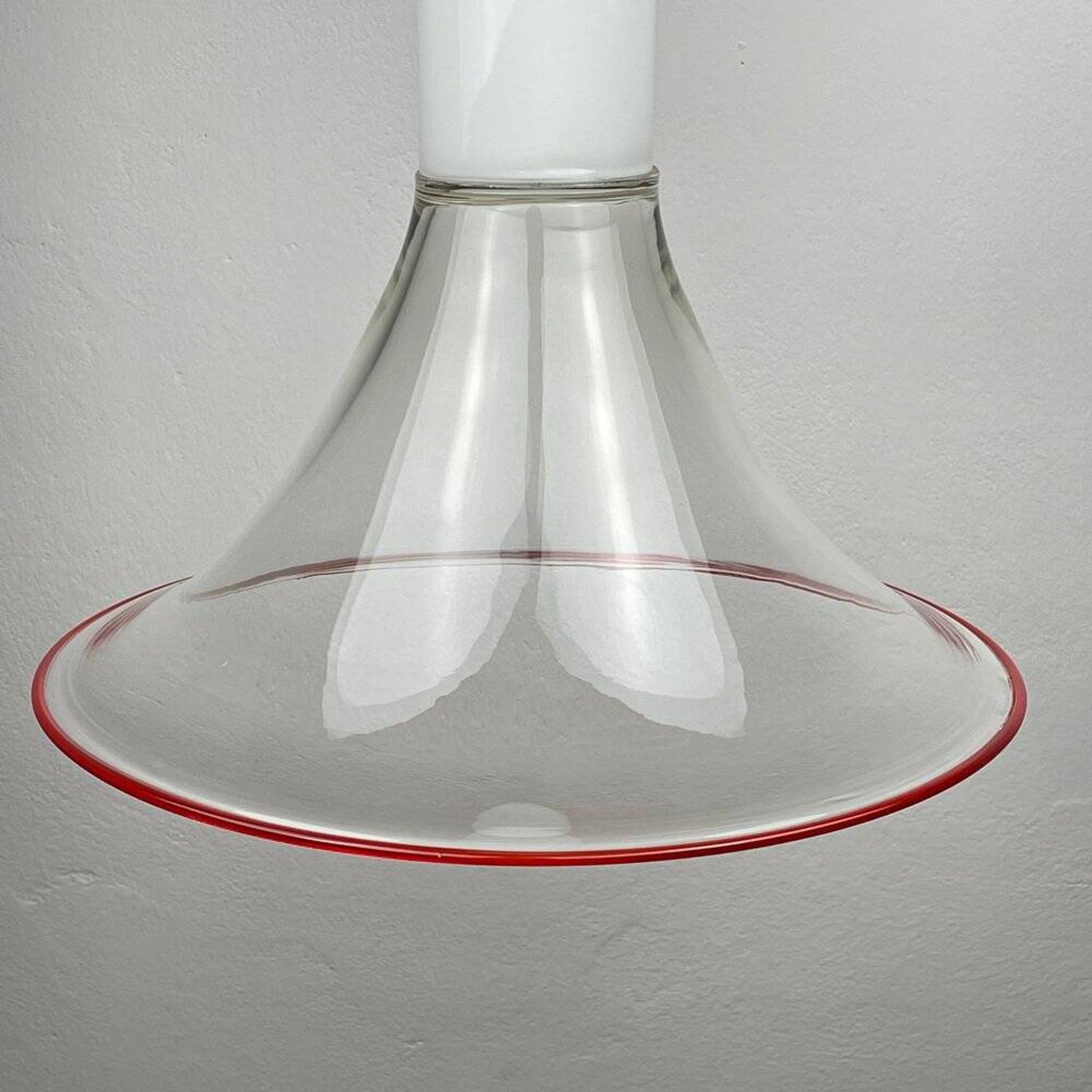 Suspended lamp Samanta in Murano glass attributed to Roberto Pamio for Leucos, Italy, 1970s.
